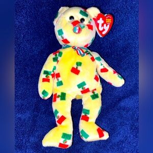 TY Beanie Baby - PINATA the Bear 8.5” Stuffed Animal Plush Mexico Flag Nose 2003